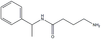 4-amino-N-(1-phenylethyl)butanamide 结构式