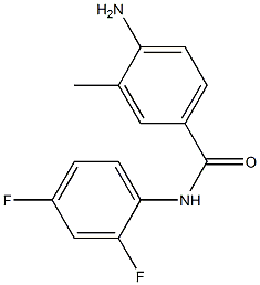 4-amino-N-(2,4-difluorophenyl)-3-methylbenzamide Struktur