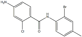 4-amino-N-(2-bromo-4-methylphenyl)-2-chlorobenzamide Struktur