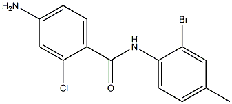 4-amino-N-(2-bromo-4-methylphenyl)-2-chlorobenzamide Structure