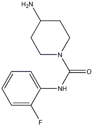 4-amino-N-(2-fluorophenyl)piperidine-1-carboxamide Struktur
