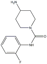 4-amino-N-(2-fluorophenyl)piperidine-1-carboxamide 结构式