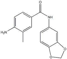 4-amino-N-(2H-1,3-benzodioxol-5-yl)-3-methylbenzamide 化学構造式