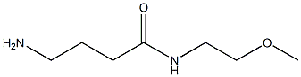 4-amino-N-(2-methoxyethyl)butanamide 结构式