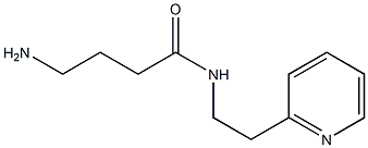4-amino-N-(2-pyridin-2-ylethyl)butanamide 结构式