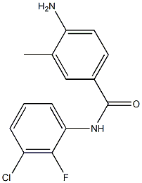 4-amino-N-(3-chloro-2-fluorophenyl)-3-methylbenzamide 结构式
