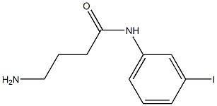 4-amino-N-(3-iodophenyl)butanamide 化学構造式