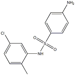4-amino-N-(5-chloro-2-methylphenyl)benzenesulfonamide,,结构式