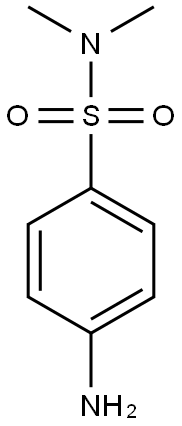 4-amino-N,N-dimethylbenzene-1-sulfonamide Structure