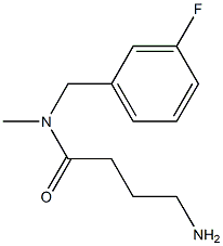 4-amino-N-[(3-fluorophenyl)methyl]-N-methylbutanamide