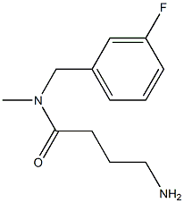  4-amino-N-[(3-fluorophenyl)methyl]-N-methylbutanamide