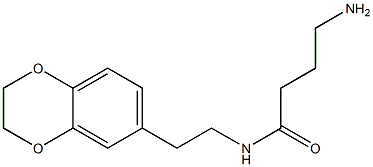 4-amino-N-[2-(2,3-dihydro-1,4-benzodioxin-6-yl)ethyl]butanamide Structure