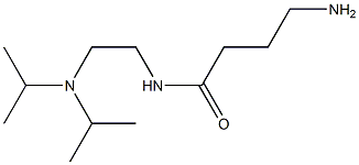 4-amino-N-[2-(diisopropylamino)ethyl]butanamide Structure