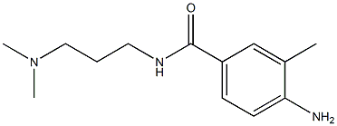 4-amino-N-[3-(dimethylamino)propyl]-3-methylbenzamide,,结构式
