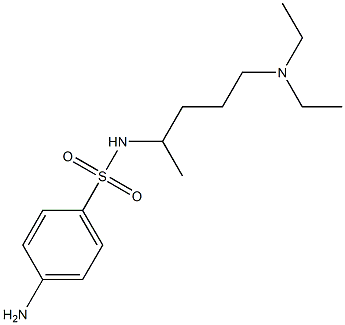 4-amino-N-[5-(diethylamino)pentan-2-yl]benzene-1-sulfonamide,,结构式