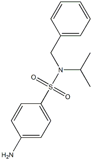 4-amino-N-benzyl-N-(propan-2-yl)benzene-1-sulfonamide Structure