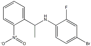 4-bromo-2-fluoro-N-[1-(2-nitrophenyl)ethyl]aniline|