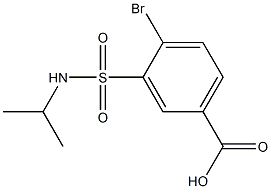 4-bromo-3-(propan-2-ylsulfamoyl)benzoic acid Struktur