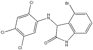 4-bromo-3-[(2,4,5-trichlorophenyl)amino]-2,3-dihydro-1H-indol-2-one