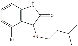 4-bromo-3-[(3-methylbutyl)amino]-2,3-dihydro-1H-indol-2-one Struktur