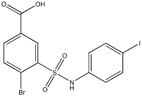 4-bromo-3-[(4-iodophenyl)sulfamoyl]benzoic acid