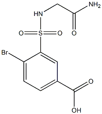 4-bromo-3-[(carbamoylmethyl)sulfamoyl]benzoic acid