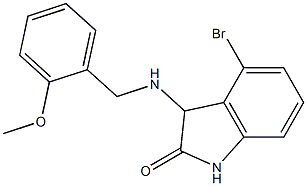  4-bromo-3-{[(2-methoxyphenyl)methyl]amino}-2,3-dihydro-1H-indol-2-one