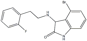 4-bromo-3-{[2-(2-fluorophenyl)ethyl]amino}-2,3-dihydro-1H-indol-2-one