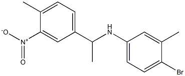 4-bromo-3-methyl-N-[1-(4-methyl-3-nitrophenyl)ethyl]aniline