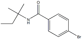 4-bromo-N-(1,1-dimethylpropyl)benzamide Structure