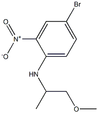 4-bromo-N-(1-methoxypropan-2-yl)-2-nitroaniline Struktur