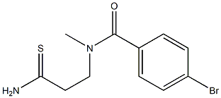 4-bromo-N-(2-carbamothioylethyl)-N-methylbenzamide,,结构式
