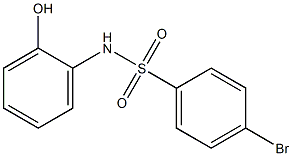 4-bromo-N-(2-hydroxyphenyl)benzene-1-sulfonamide Struktur