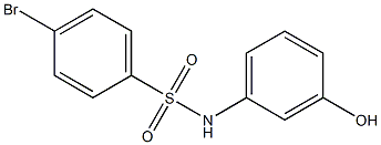4-bromo-N-(3-hydroxyphenyl)benzene-1-sulfonamide Struktur