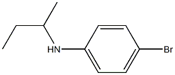 4-bromo-N-(butan-2-yl)aniline,,结构式