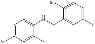  4-bromo-N-[(2-bromo-5-fluorophenyl)methyl]-2-methylaniline