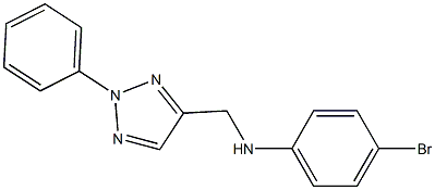 4-bromo-N-[(2-phenyl-2H-1,2,3-triazol-4-yl)methyl]aniline,,结构式