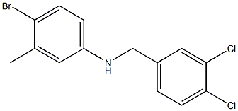 4-bromo-N-[(3,4-dichlorophenyl)methyl]-3-methylaniline Struktur