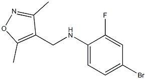 4-bromo-N-[(3,5-dimethyl-1,2-oxazol-4-yl)methyl]-2-fluoroaniline Structure