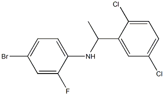 4-bromo-N-[1-(2,5-dichlorophenyl)ethyl]-2-fluoroaniline,,结构式