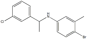 4-bromo-N-[1-(3-chlorophenyl)ethyl]-3-methylaniline