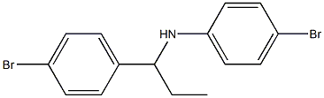  4-bromo-N-[1-(4-bromophenyl)propyl]aniline