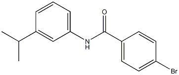 4-bromo-N-[3-(propan-2-yl)phenyl]benzamide Struktur