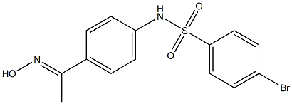  4-bromo-N-{4-[1-(hydroxyimino)ethyl]phenyl}benzene-1-sulfonamide