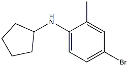 4-bromo-N-cyclopentyl-2-methylaniline Structure