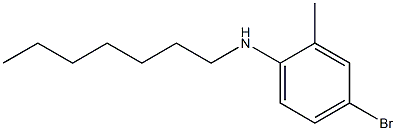 4-bromo-N-heptyl-2-methylaniline 化学構造式