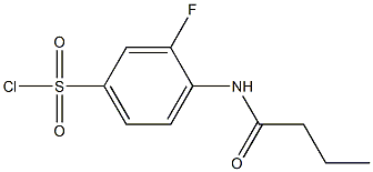 4-butanamido-3-fluorobenzene-1-sulfonyl chloride,,结构式