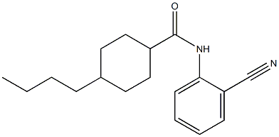 4-butyl-N-(2-cyanophenyl)cyclohexane-1-carboxamide