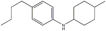 4-butyl-N-(4-methylcyclohexyl)aniline Structure