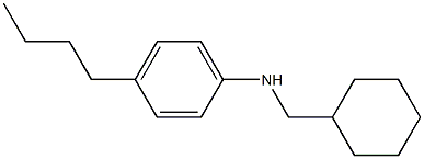 4-butyl-N-(cyclohexylmethyl)aniline Struktur